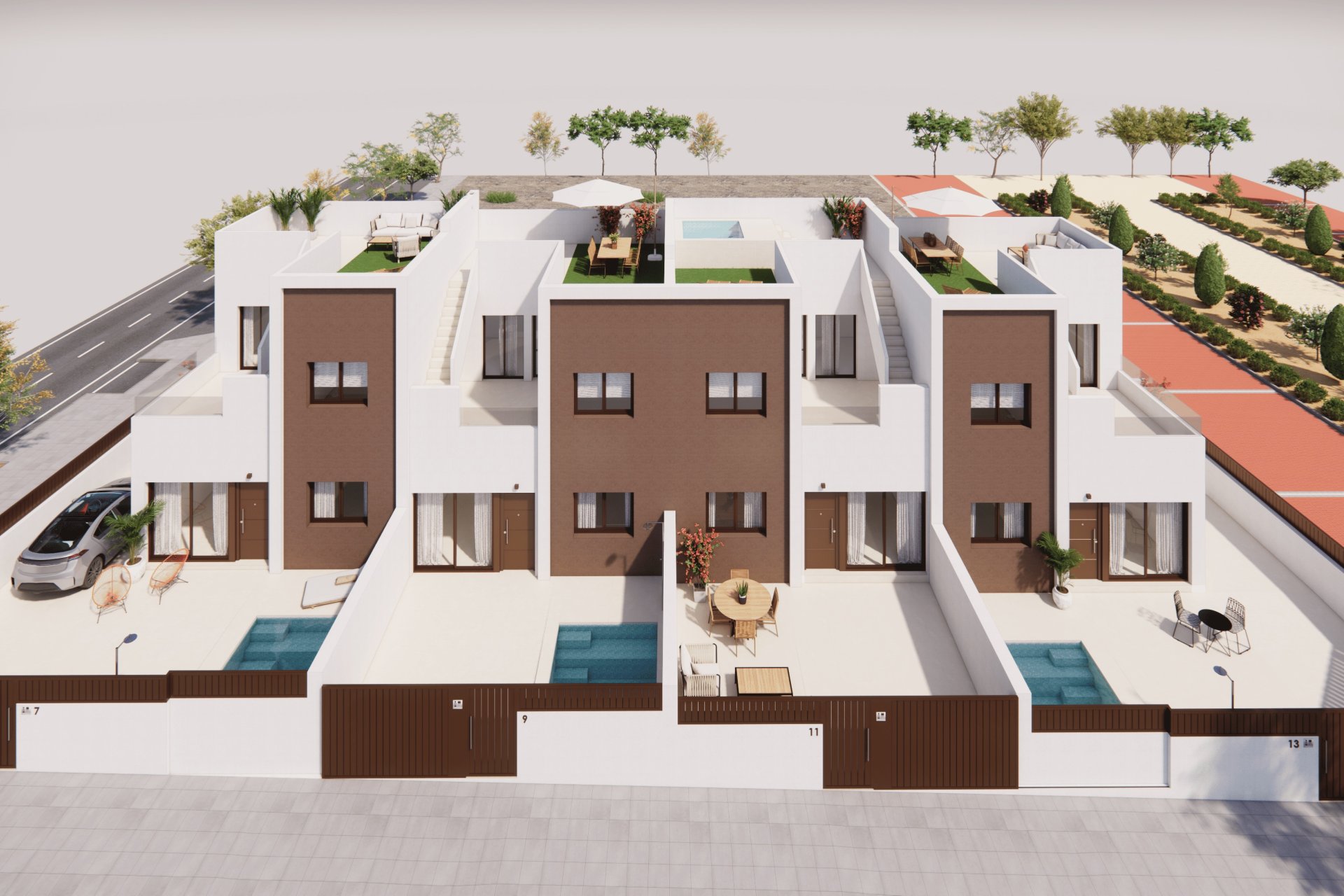 Новое здание - terraced - Pilar de la Horadada